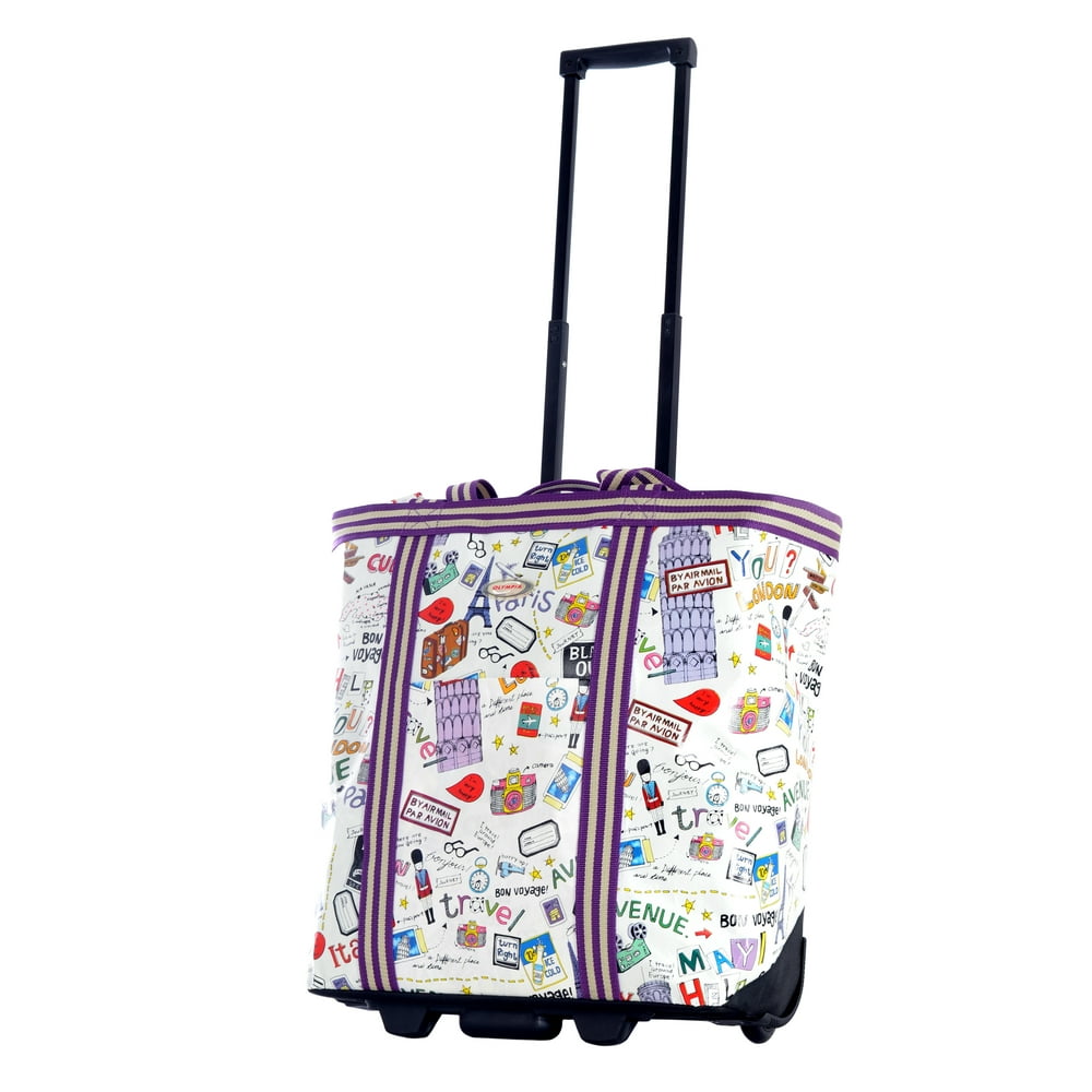 Olympia Cosmopolitan Rolling Shopper Tote