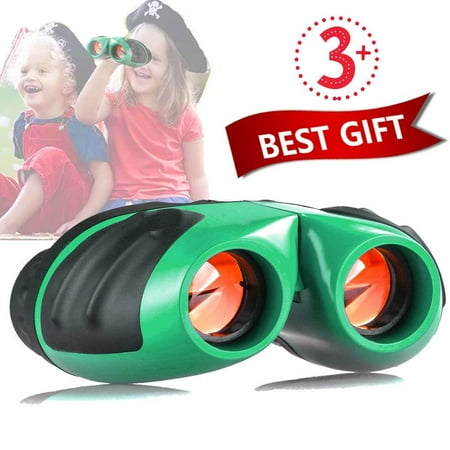 Niskite Binoculars for Kids - Best Toy Gift for 3-10 Year Old Boys Girls, Compact Shockproof Small Outdoor Spotting Telescope for Bird Watching, Camping and Hunting (The Best Binoculars For Birding)