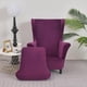 thumbnail image 3 of Slipcovers PENDEJATO - Silla plegable de terciopelo suave, color rojo violáceo, 3 of 6