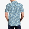 thumbnail image 6 of Wukai Floral Retro Style Men’s Polo Shirts,Quick-Dry Athletic Shirt,Classic Fit Shirts-X-Large, 6 of 8