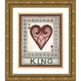 thumbnail image 1 of Shamp, Cindy 26x31 Gold Ornate Wood Framed with Double Matting Museum Art Print Titled - King, 1 of 4