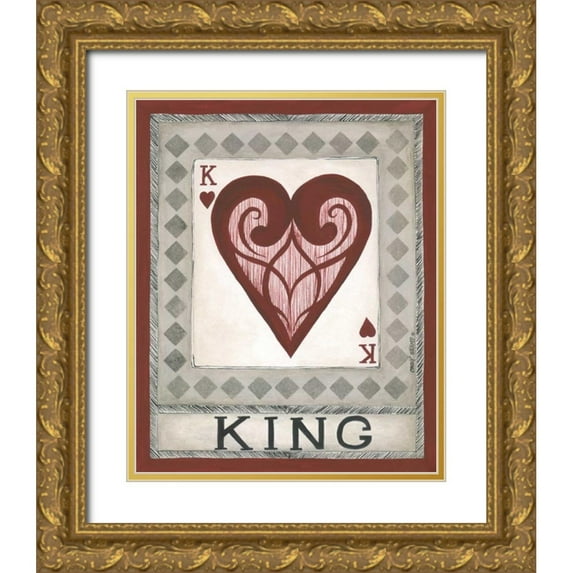 Shamp, Cindy 26x31 Gold Ornate Wood Framed with Double Matting Museum Art Print Titled - King