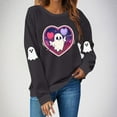thumbnail image 6 of Womens Halloween Sweatshirts Crewneck Printed Shirts Fall Winter Long Sleeve Sweaters Casual Blouses Loose Fitting Sweatshirt Pullover Top Halloween Costumes, 6 of 8