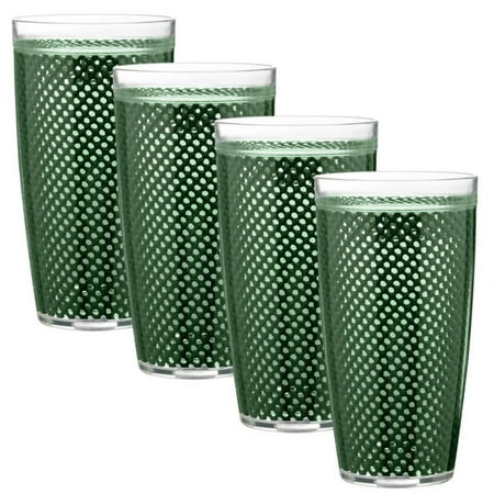 Kraftware Fishnet 24 oz. Doublewall Drinkware - Set of 4