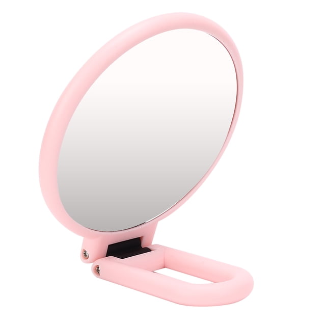 Espejo cosmético, espejo de maquillaje plegable ajustable con aumento de 5X, espejo de maquillaje plegable, artesanía superior