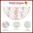thumbnail image 3 of Rateoe Cute Poodle Dog Pattern Christmas Tree Skirt with Ties , Christmas Tree Decorations, Farmhouse Christmas Decor Xmas Holiday Decorations-48", 3 of 6
