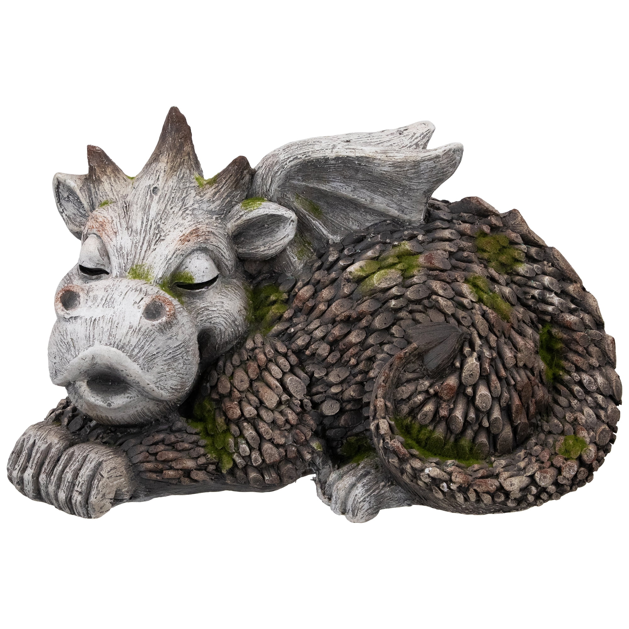 Northlight Sleeping Dragon Outdoor Garden Statue - 14.25"