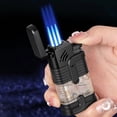 thumbnail image 2 of Encendedor de Triple Antorcha Recargable a Prueba de Viento sin Gas Kensou Encendedor Multiproposito, 2 of 6