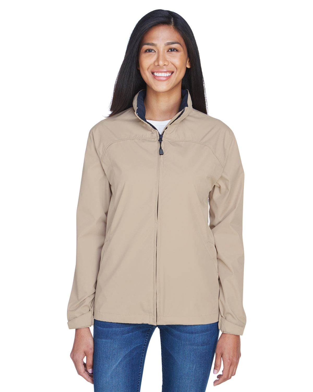 The Ash City - North End Ladies' Techno Lite Jacket - PUTTY 734 - L - image 1 of 2