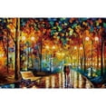 thumbnail image 1 of Rompecabezas de madera para caminar por la noche lluviosa de 1000 piezas BANYUO Hogar, 1 of 4