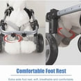 thumbnail image 5 of DOCRELD Dog Wheel Chair, 2/4 Wheel Front Back Wheels Dog Mobility Aid Wheelchair Adjustable, Small Medium Large Dogs Leg Brace for Paralysis Injury Doggy, Pet Trolley, 5 of 5