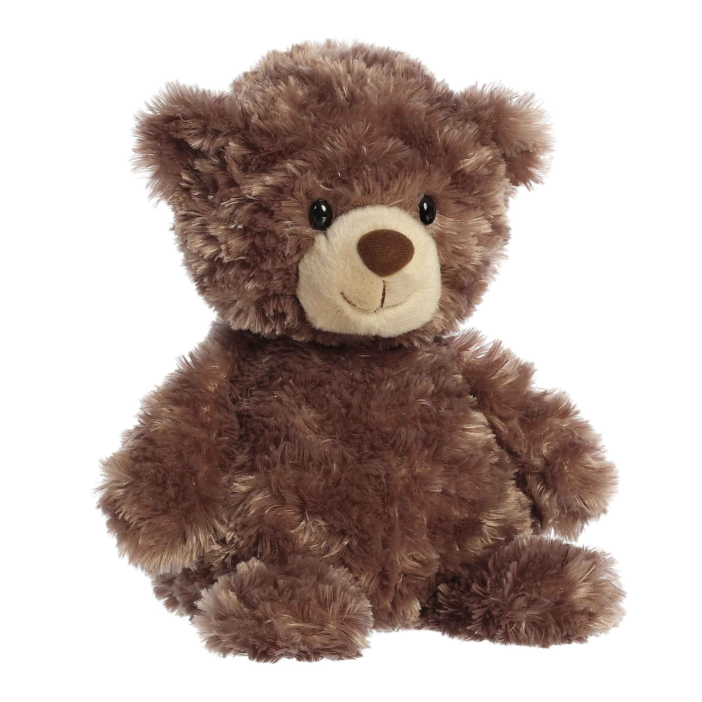 Aurora - Medium Taupe Bear - 12" Tummy Bear - Snuggly Stuffed Animal