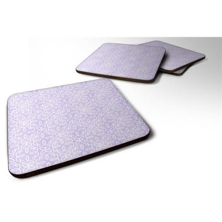 

Gemoetric Circles on Purple Watercolor Foam Coaster