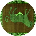 thumbnail image 1 of Ahgly Company Indoor Round Animal Green Traditional Area Rugs, 8' Round, 1 of 1