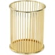thumbnail image 1 of Portalápices de metal dorado para escritorio, vaso para brochas de maquillaje, portalápices, organizador de oficina y hogar, 1 of 8