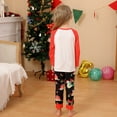 thumbnail image 6 of Usaibhir Matching Family Pajamas Sets Christmas PJ's with Christmas Printed Long Sleeve Tee and Bottom Loungewear Sleepwear, 6 of 8