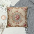 thumbnail image 2 of RUIYC Floral French Rug Print Throw Pillow Covers Cozy Square Throw Pillow Case Home Decoration for Bed Couch Sofa Living Room Cushion Cover, 2 of 5