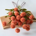 thumbnail image 5 of Nvzi 5 flores artificiales de tacto real para decoración del hogar, oficina, boda, arreglo floral (morado, 50 cm de largo), 5 of 5