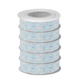 thumbnail image 2 of 5 Rolls Christmas Ribbon 1.5 inch Wide Decorative Ribbon for Gift Wrapping and Holiday Decorations Cute Clouds and Hearts Pattern, 2 of 7