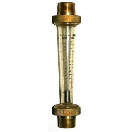Pentair LDF461T 1.5in Brass Threaded End Large Body Flowmeter