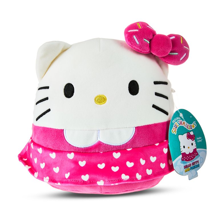 Squishmallows Official 8 inch Hello Kitty with Pink Sprinkle