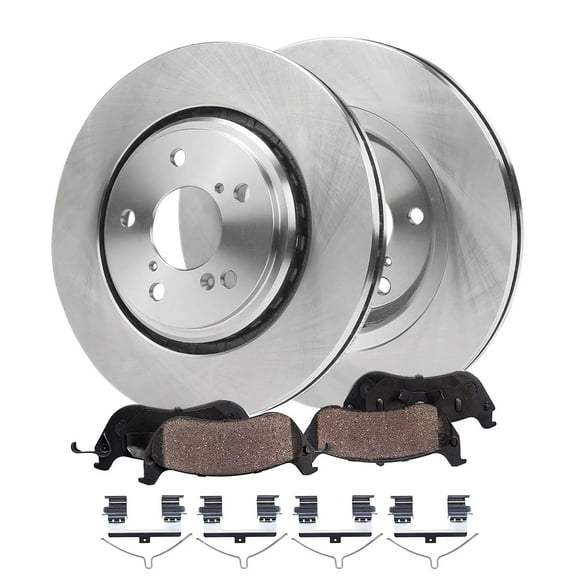 Detroit Axle - Front Brake Kit for Acura 2014 2015 2016 MDX, Disc Brakes Rotors Ceramic Brake Pads Replacement: 12.60" inch Rotors