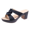 thumbnail image 2 of Sandalias de nuevo estilo, zapatos de tacón alto de tacón grueso para mujer, sandalias y zapatillas para mujer Wmkox8yii  hj789, 2 of 5