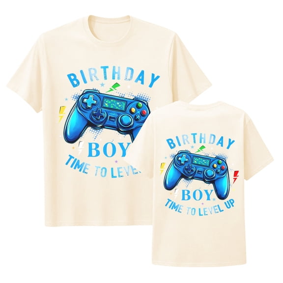 Kiijoy Boys Birthday T Shirt Graphic Tee Summer Short Sleeve Crew Neck T-Shirt, Sizes 1-13