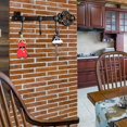 thumbnail image 3 of Decorative Wall Mounted Skeleton Key Holder Vintage Cast Iron Key Hanger Rack with 3 Hooks Screws Anchors 9.5 x 4.7 ”, 3 of 9