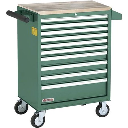 - Grizzly Industrial H7730 10 Drawer Rolling Tool Cabinet