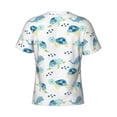 thumbnail image 6 of Vsdgher Sea Turtle Print Men's Dry Fit Mesh Athletic Shirts Moisture Wicking Tennis T-Shirt Tops, 6 of 9