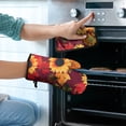 thumbnail image 2 of Sunflower Kitchen Oven Mitt and Pot Holder Sets 2 Pcs for Baking, Cooking and Grilling, Heat Resistant Up To 392 °F, 2 of 7