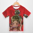 thumbnail image 3 of Apex Legends Octane Kids Short Sleeve Tee Shirt Novelty Crewneck T-Shirts Unisex Summer Blouse Tops for Boys Girls 120CM, 3 of 8