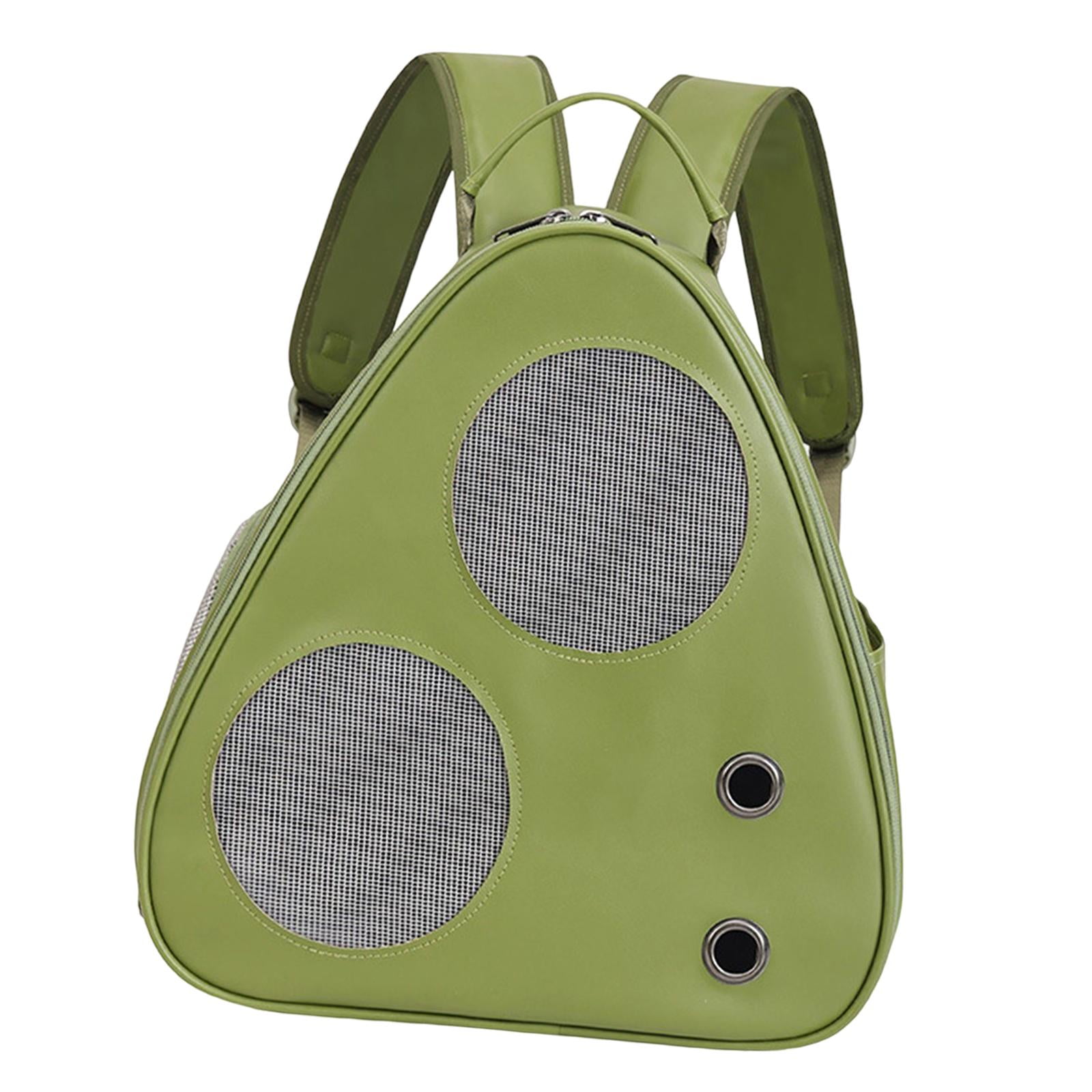 Bvdfgk Cat Carrier Backpack, Ventilated Mesh And Holes, Side Pocket, Small, Medium, Cat Green
