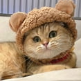 thumbnail image 4 of Pet Costume Cap Bear with Ears Funny Hat Party Cosplay Dress Accessories, 4 of 13