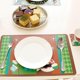 thumbnail image 3 of 12 piezas de manteles individuales impermeables, posavasos, manteles para mesa de comedor, decoración navideña para cocina, restaurante, 3 of 5