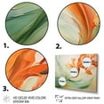 thumbnail image 3 of Designart "Emerald Drifting Blooms" Abstract Botanicals Floater Framed Canvas Art Print, 3 of 7