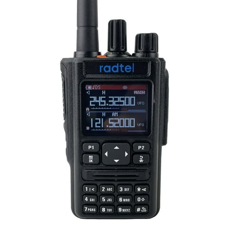 Radtel RT-490 GPS Bluetooth APP Programing Tri-Band Radio Long Range Handheld Two Way Radio with Air Band Reception Radio…