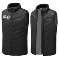 thumbnail image 7 of ZRGHAOYLQ 9 Heated Vest Zones Electric Heated Jackets Unisex Washable Outdoor Travel Outerwear Rechargeable with USB Port Vest Jacket Snow Thermal Heated Dog Paw Pattern Vest with 3 Heating Levels, 7 of 7