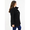thumbnail image 2 of Abrigo con capucha Roman Fashion /Tallas Extras, 1020 (Negro) negro 36, 2 of 7