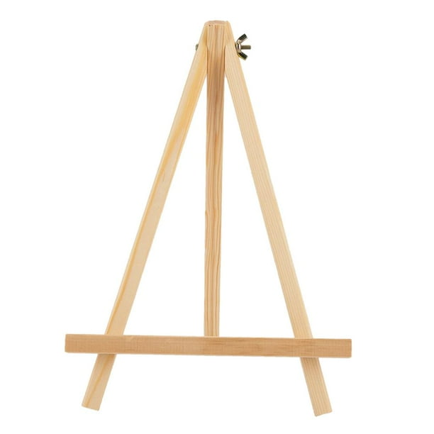 Caballete de madera para artista, trípode plegable, soporte para tarjetas de pintura y exhibición. 26x48cm