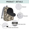thumbnail image 4 of Traditional Pattern Bohemian Backpack for Women Men, Lightweight Boho Style Bookbag with Multiple Pockets, School Backpack for University Students, Durable Daily Use, Wonderful Gift, 4 of 5