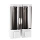 thumbnail image 1 of Dispensador de jabón de manos manual Montaje en pared Champú líquido doble Dispensador de gel de ducha Limpiador de manos Dispensador de loción de baño para baño Hotel 200mlx2 CHUANGDIAN  Dispensador de jabón, 1 of 7