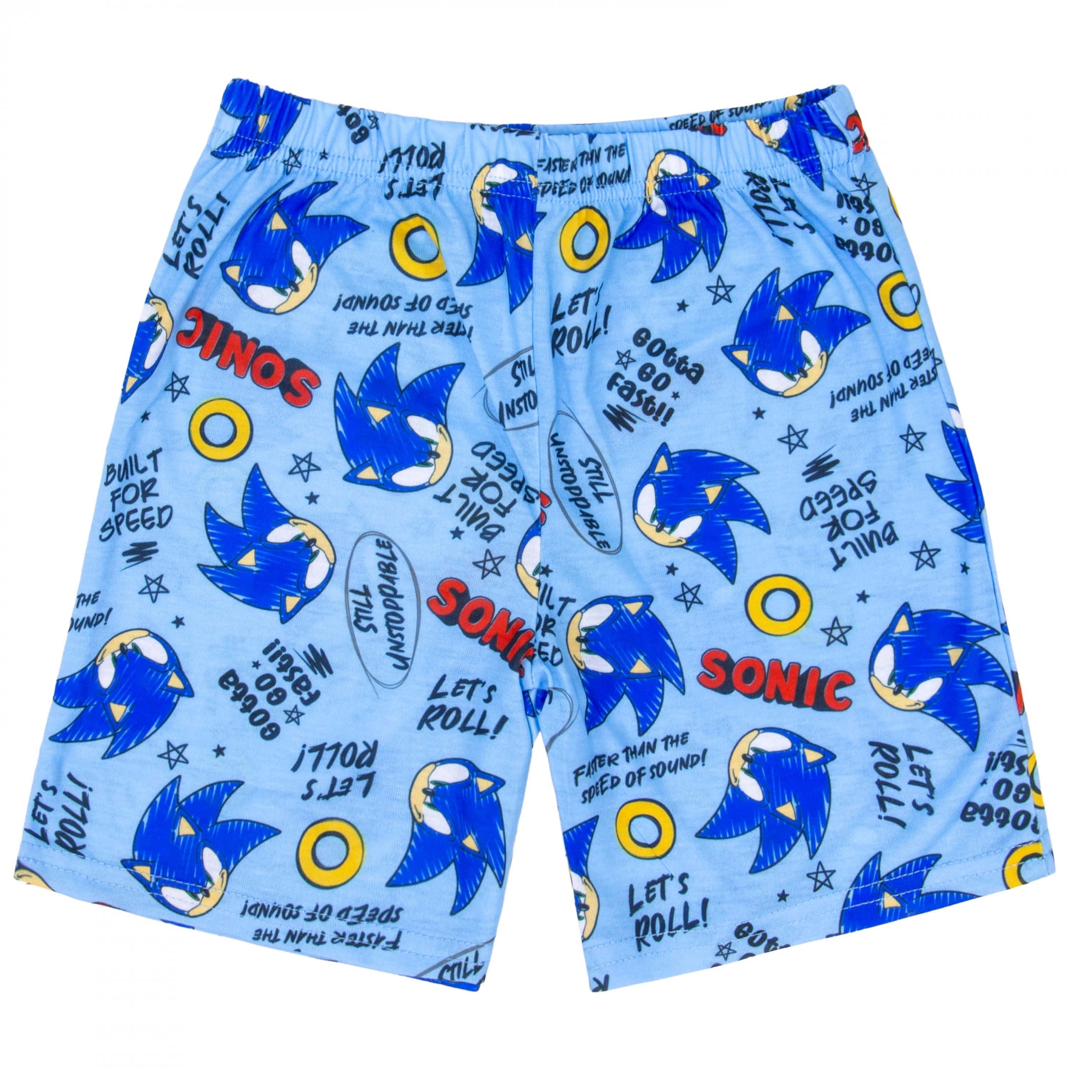 Sonic The Hedgehog Gotta Go Fast Boy's Pajama Set-Size 4