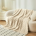 thumbnail image 6 of 100% Soft Premium Combed Cotton Thermal Blanket, Twin Blankets – Soft Cozy Warm Bed Throw Twin Bed Blankets, All Season Cotton Blankets, 6 of 7