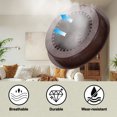 thumbnail image 5 of Uxcell Round Vent Cover, Plastic Air Vent for Home Ceiling Wall Duct Cabinet Closet Brown, 5 of 7