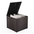 thumbnail image 2 of 72 Gallon Rattan Outdoor Storage Box, Patio Deck Box with Zippered Liner, Weather Resistant Storage Solution for Cushions & Outdoor Accessories, 2 of 9