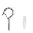 thumbnail image 3 of Screw in Hooks for Hanging Lights Plants, 2.2 Inch White Q-Hanger Cup Hooks Screw Ceiling Hooks Eye Hook, Wall Ceiling Mount, 3 of 6
