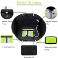 thumbnail image 3 of Bolso de Playa Tote QOGiR de Neopreno Verde Brillante Grande, 3 of 8