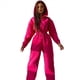 thumbnail image 3 of Conjunto de Mono de para Mujer, Sudadera con Capucha y Cintura Alta Rosa Roja XL, 3 of 7